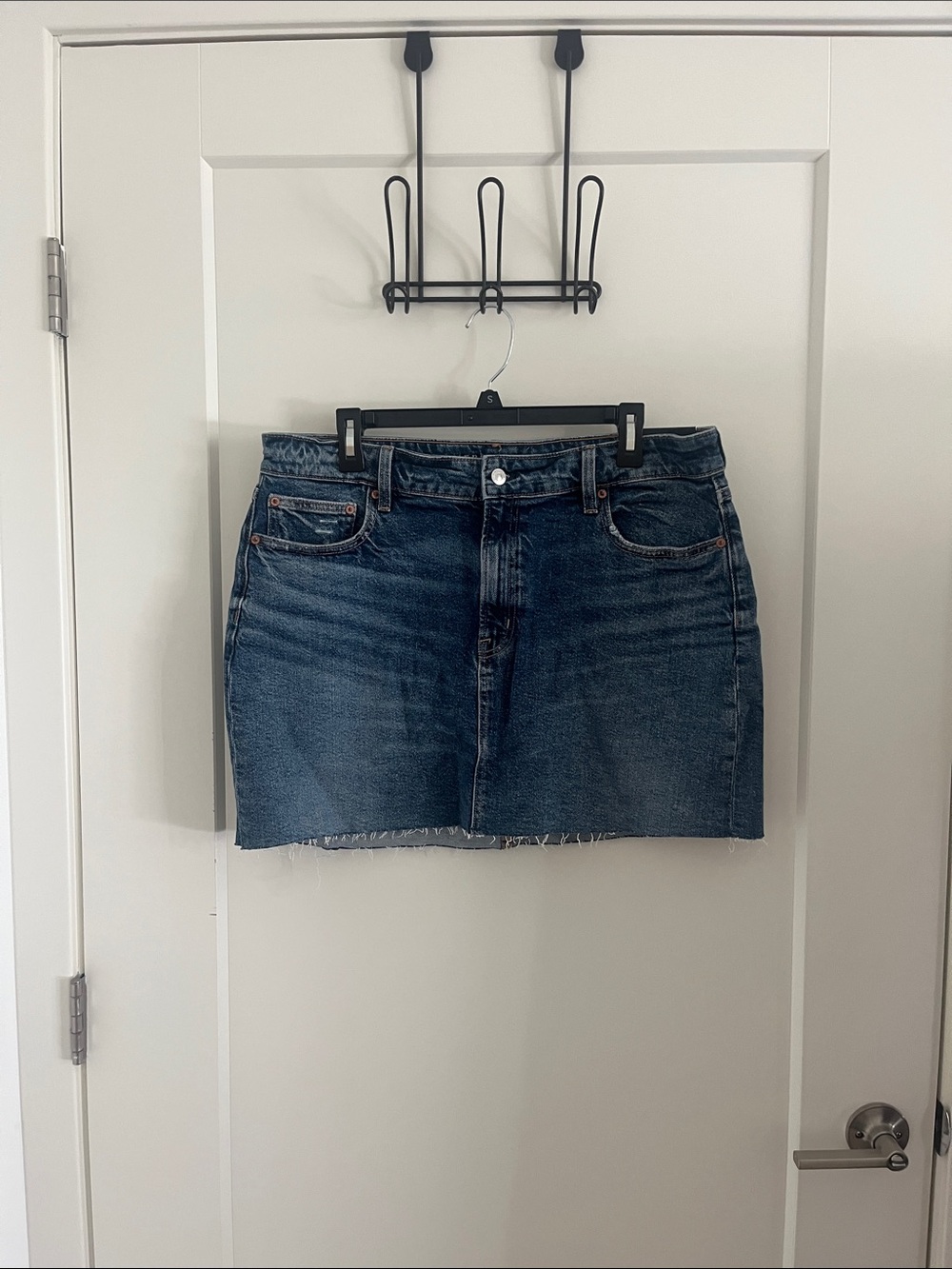 American Eagle Outfitters Dark Blue Denim Mini Skirt